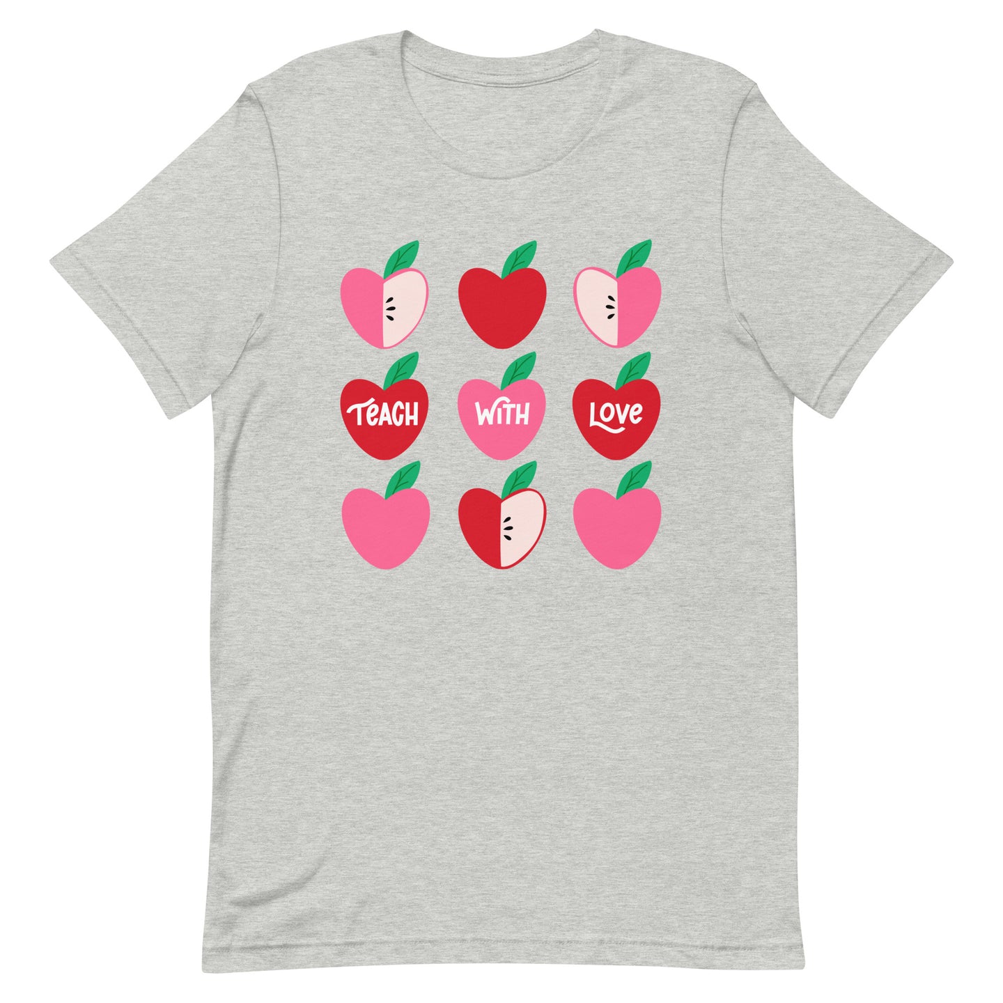 Teach With Love Gray Tshirt
